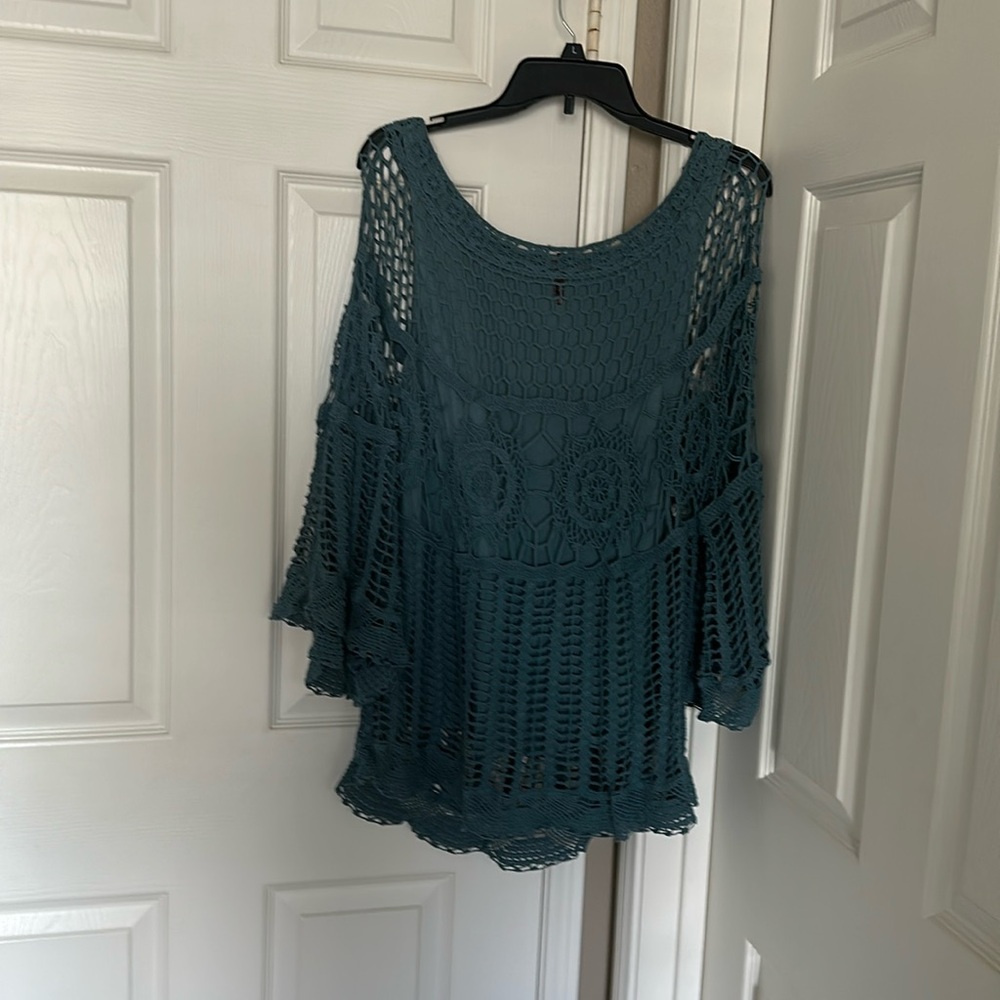 XCVI crochet top, size L, new without tag
